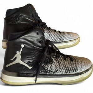 Air Jordan 31 XXXI Black White Youth Basketball Shoes 7Y